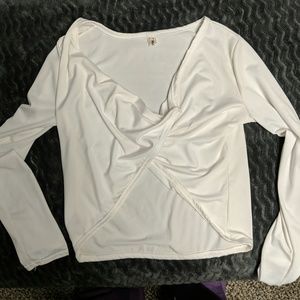 Criss cross cropped top